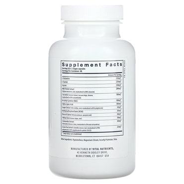 Vital Nutrients, Detox Formula, 120 Vegan Capsules UPC 693465255216 | HiLife Vitamins