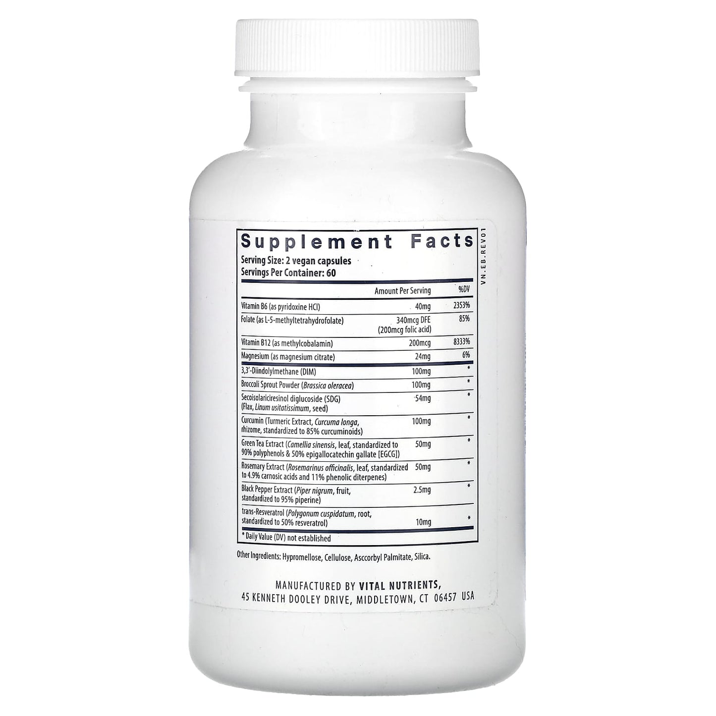 Vital Nutrients, Hormone Balance, 120 Vegan Capsules UPC 693465266113 | HiLife Vitamins