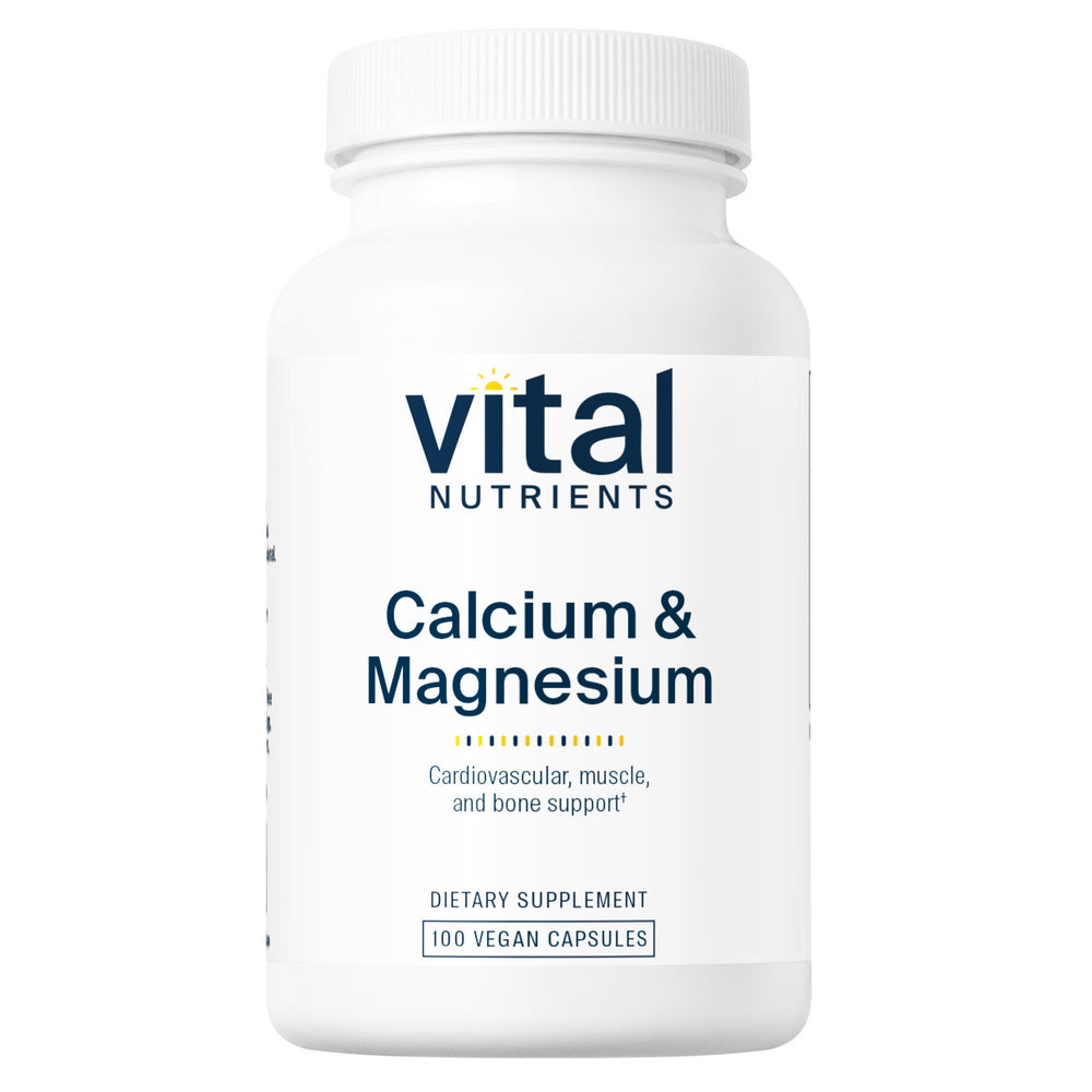 Vital Nutrients, Calcium & Magnesium, 100 Vegan Capsules UPC 693465303115 | HiLife Vitamins