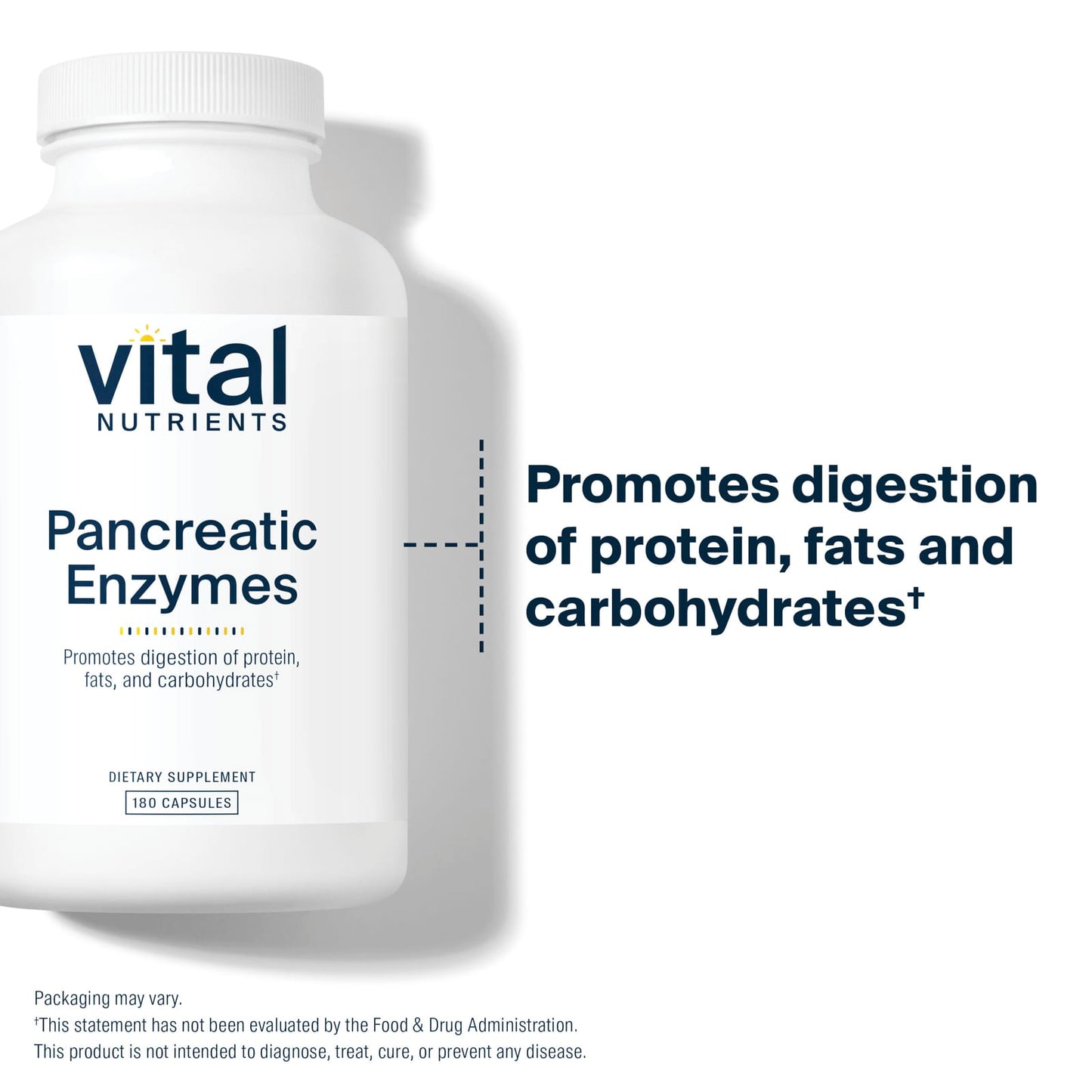 Vital Nutrients, Pancreatic Enzymes, 180 Capsules UPC 693465417218 | Hilife Vitamins