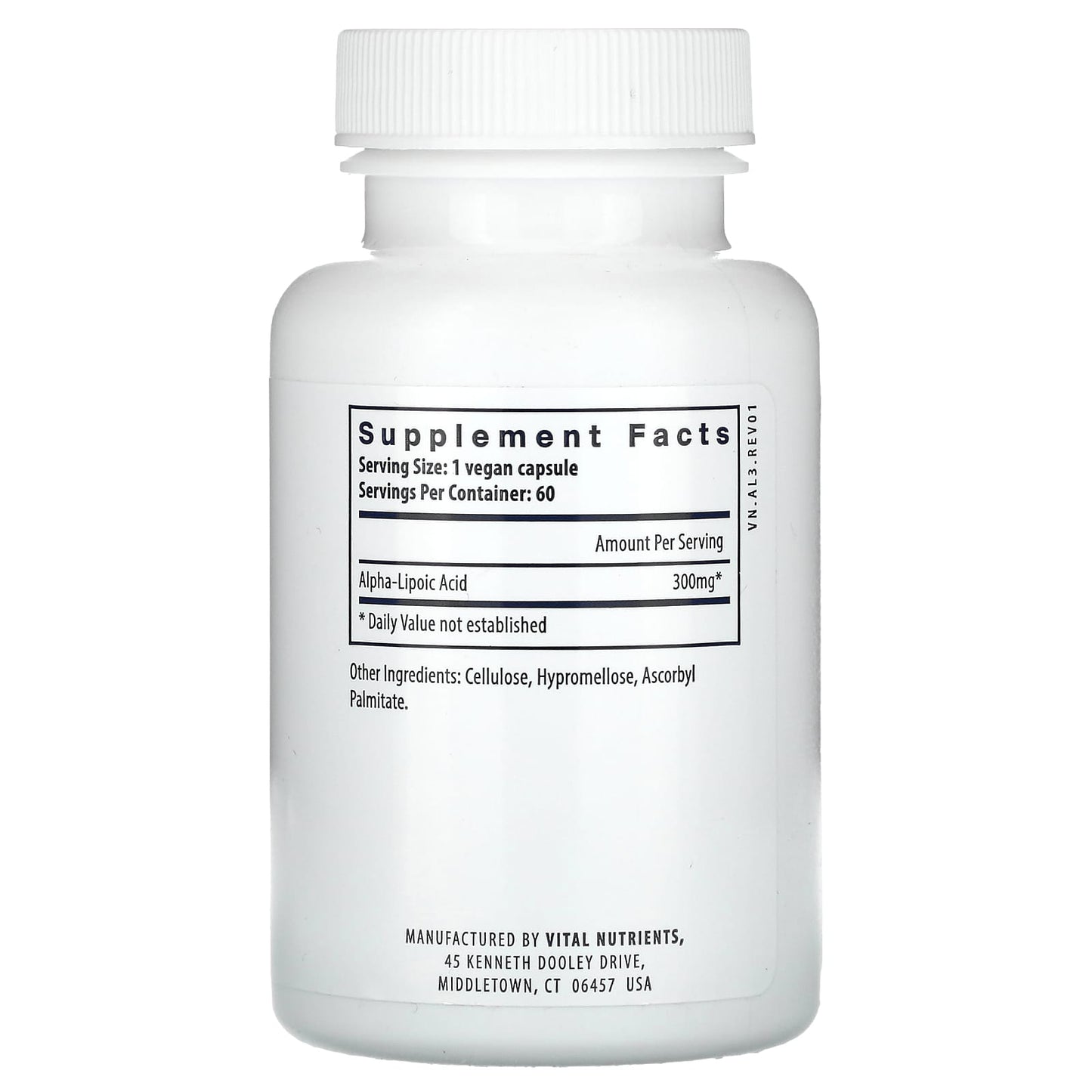 Vital Nutrients, Lipoic Acid, 60 Vegan Capsules UPC 693465420119 | HiLife Vitamins