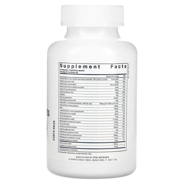 Vital Nutrients, Prenatal Multi-Nutrients, 180 Vegetarian Capsules UPC 693465529119 | HiLife Vitamins