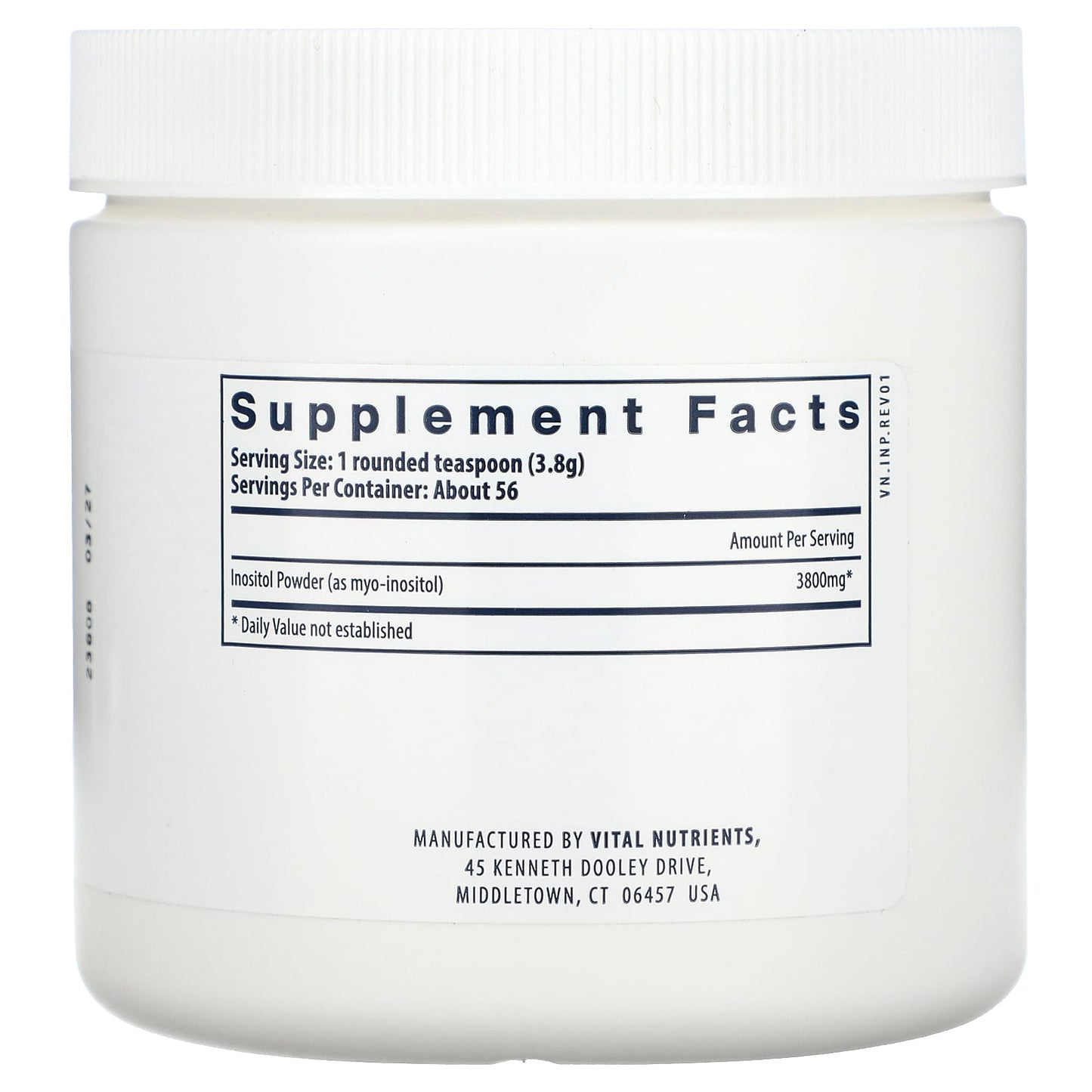 Vital Nutrients, Inositol Powder, 7.94 oz (225 g) UPC 693465532119 | HiLife Vitamins