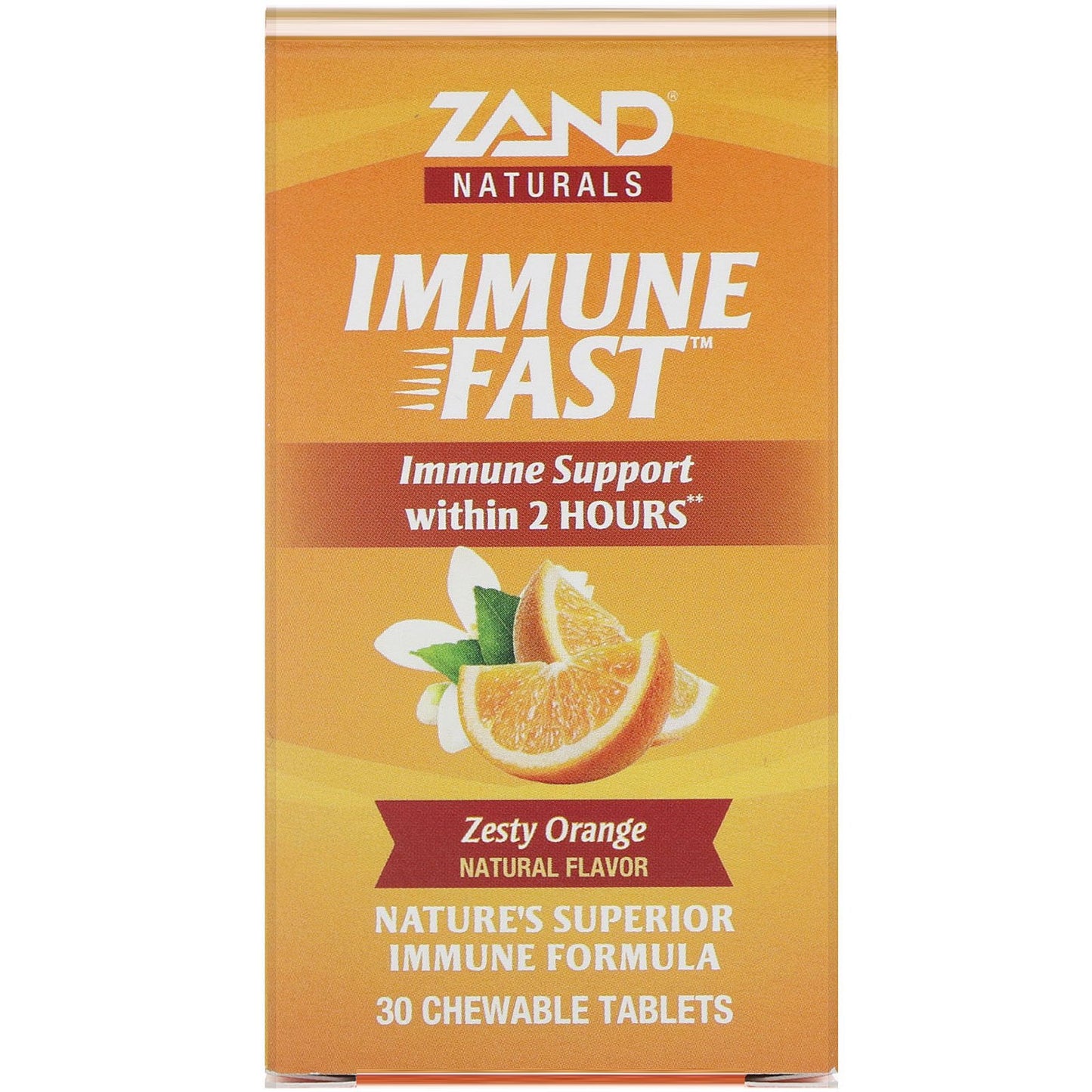 Zand, Immune Fast, 30 Chewable Tablets UPC 041954738274 | HiLife Vitamins