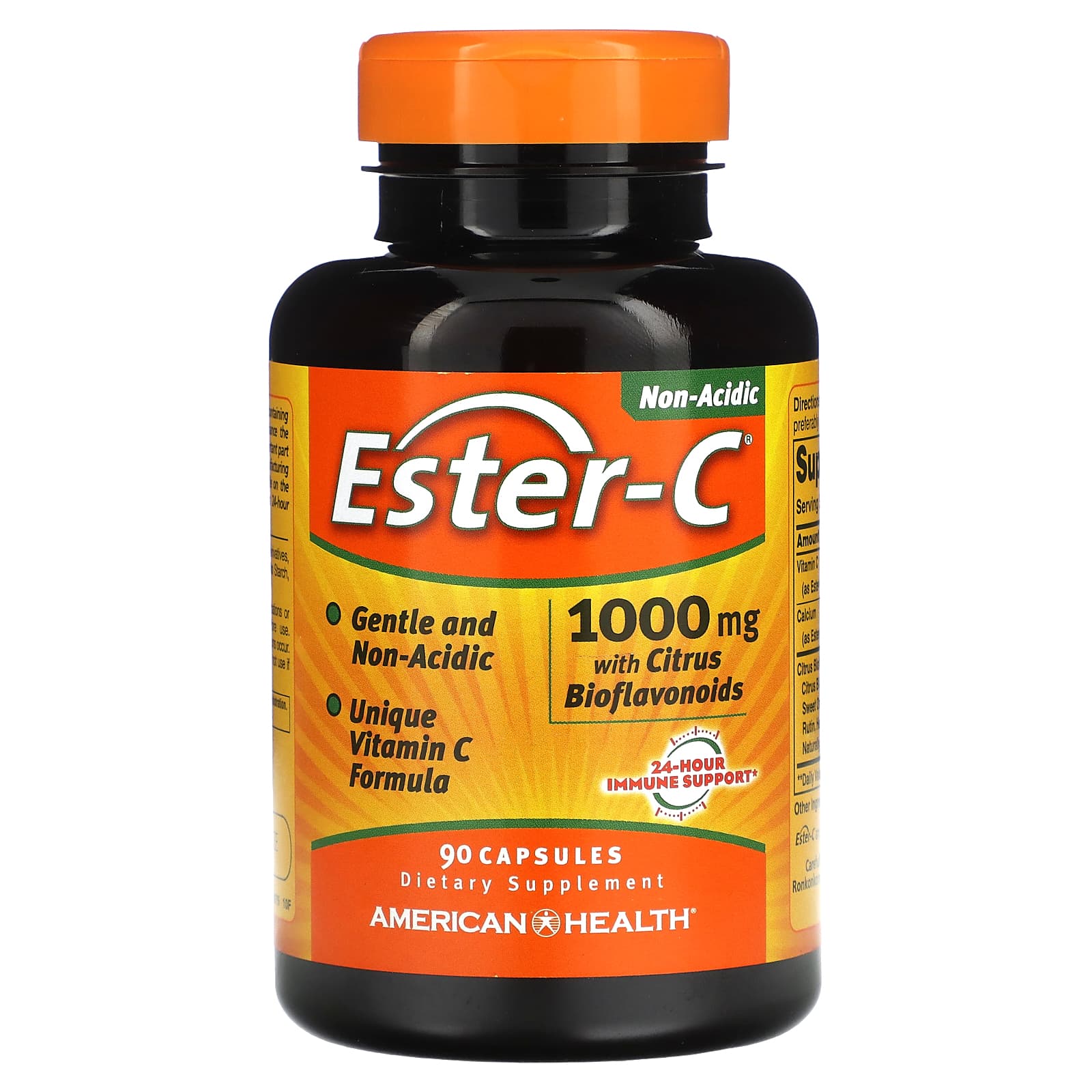 American Health, Ester-C with Citrus Bioflavonoids, 1,000 mg, 90 Capsules UPC 076630169752 | HiLife Vitamins