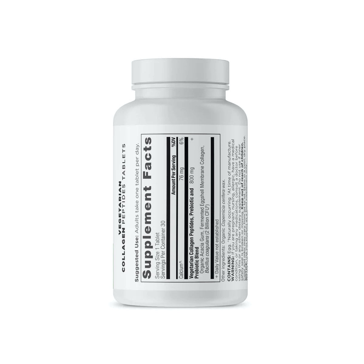 Ancient Nutrition, Vegetarian Collagen Peptides, 30 Tablets UPC 816401026071 | HiLife Vitamins