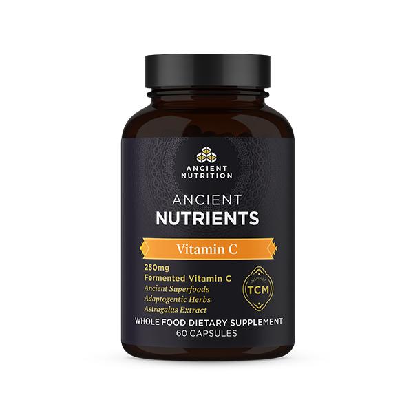 Ancient Nutrition, Lipid Vitamin C+Probiotics, 60 Capsules UPC 816401025258 | HiLife Vitamins