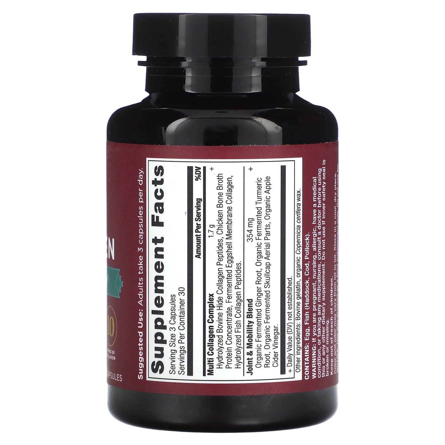 Ancient Nutrition, Multi Collagen joint + Mobility, 90 Capsules UPC 816401025166 | HiLife Vitamins