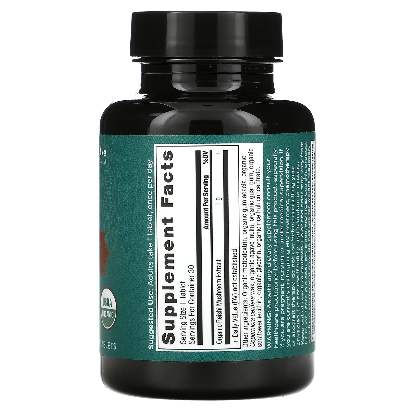 Ancient Nutrition, Reishi, Stress and Immune Support, 30 Tablets UPC 816401025500 | HiLife Vitamins