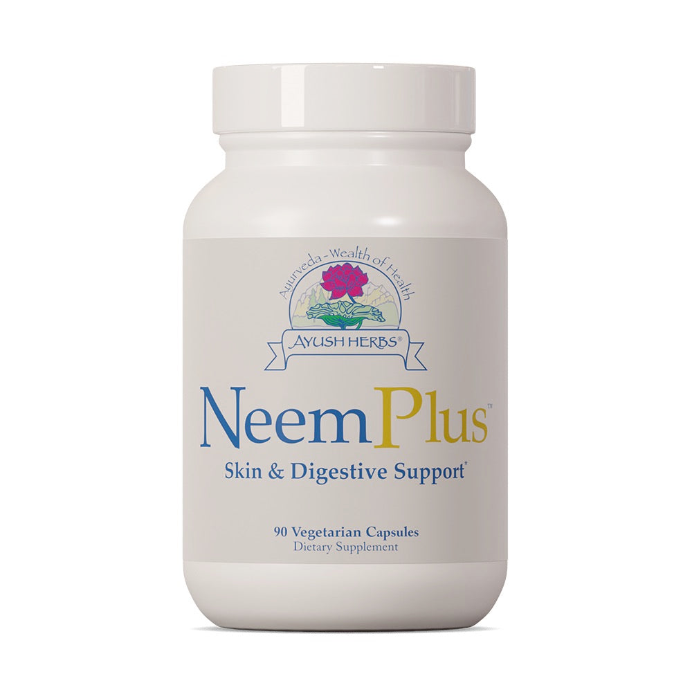 Ayush Herbs, NeemPlus, 90 Vegetarian Capsules UPC 891501001289 | HiLife Vitamins