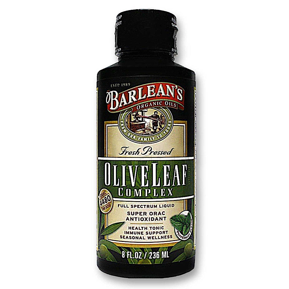 Barlean's, Olive Leaf Complex Peppermint, 8 Oz UPC 705875700009 | HiLife Vitamins