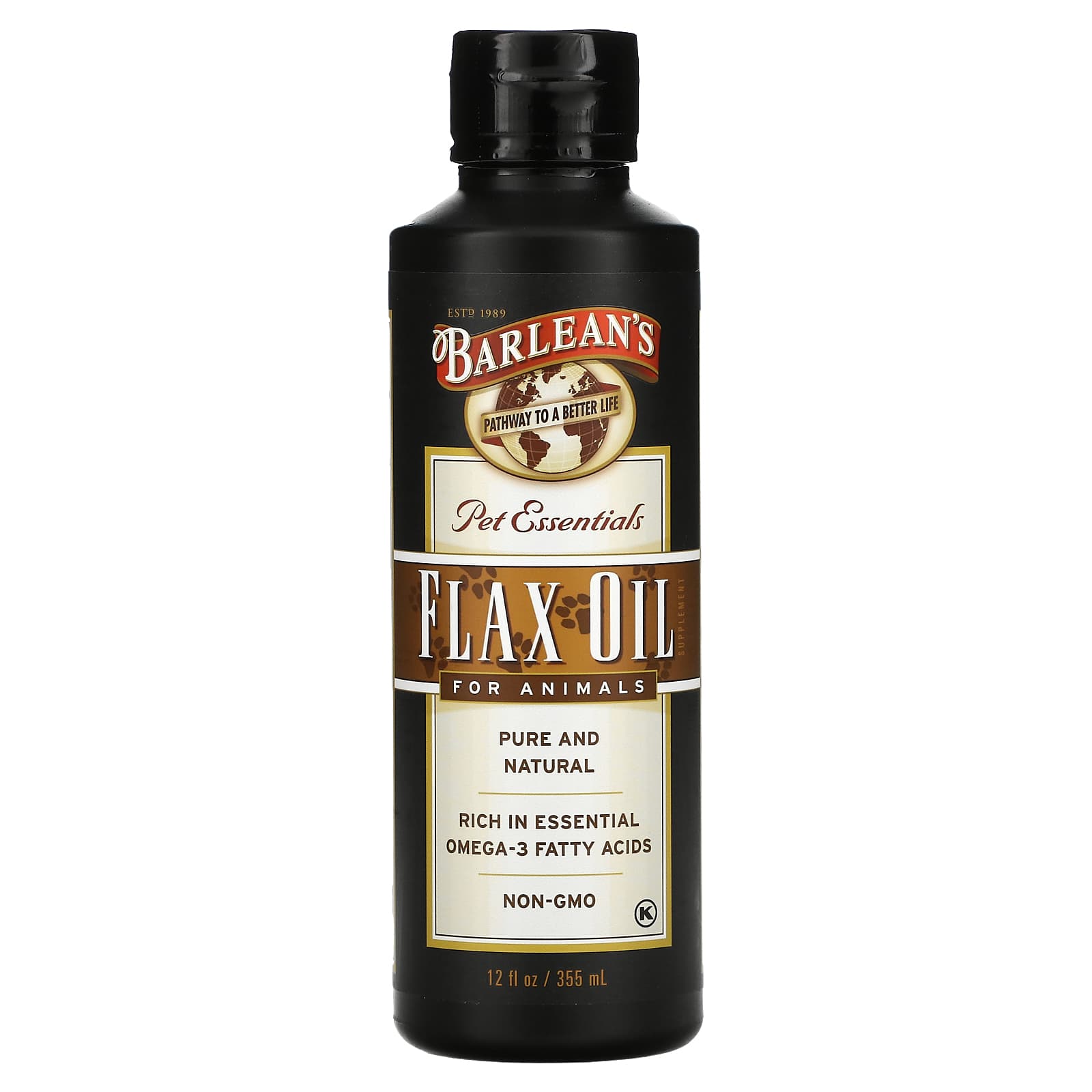 Barlean's, Flax Oil For Pets, 12 Oz oil UPC 705875200011 | HiLife Vitamins