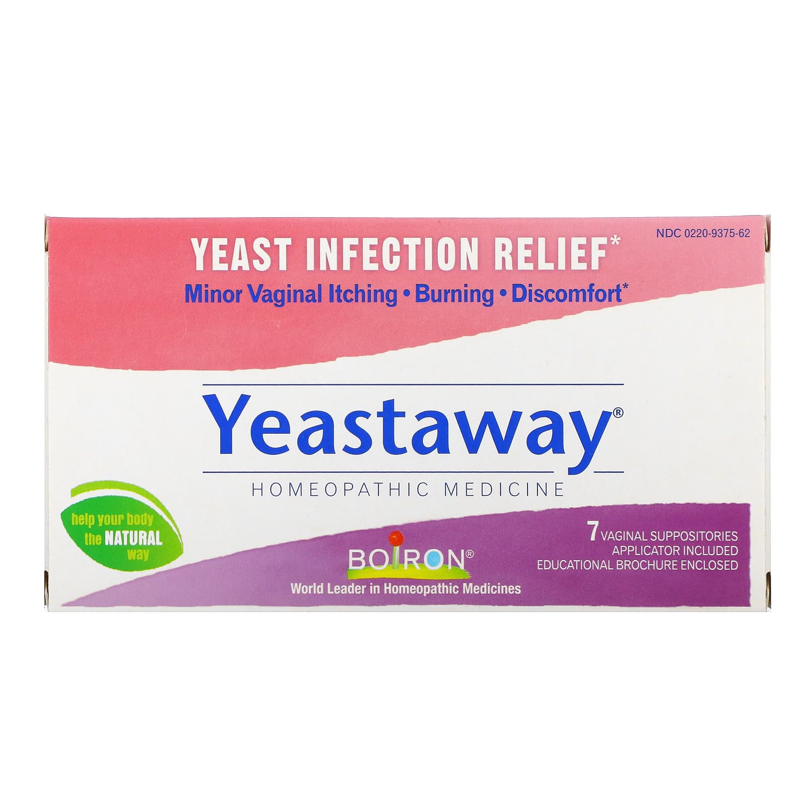 Boiron, Yeastaway 7 Suppositories, 7 Suppositories UPC 306969716984 | HiLife Vitamins