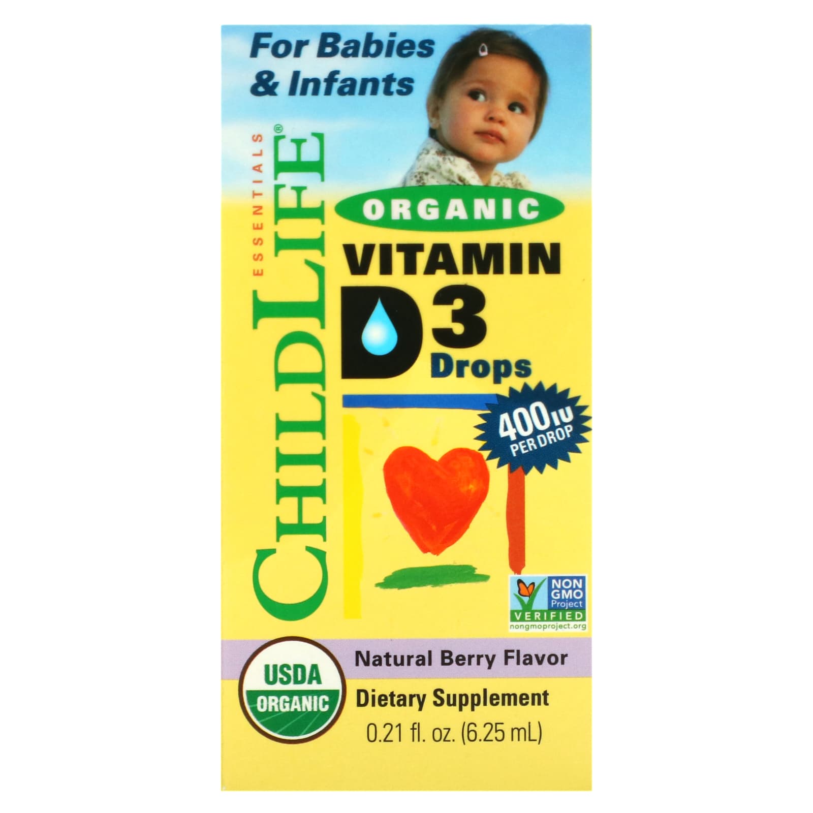 Childlife, Organic Vitamin D3 For Babies & Infants, .338 Oz UPC 608274130005 | HiLife Vitamins