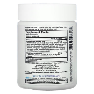 Codeage, SBO Probiotic 50, 90 capsules UPC 853919008205 | HiLife Vitamins