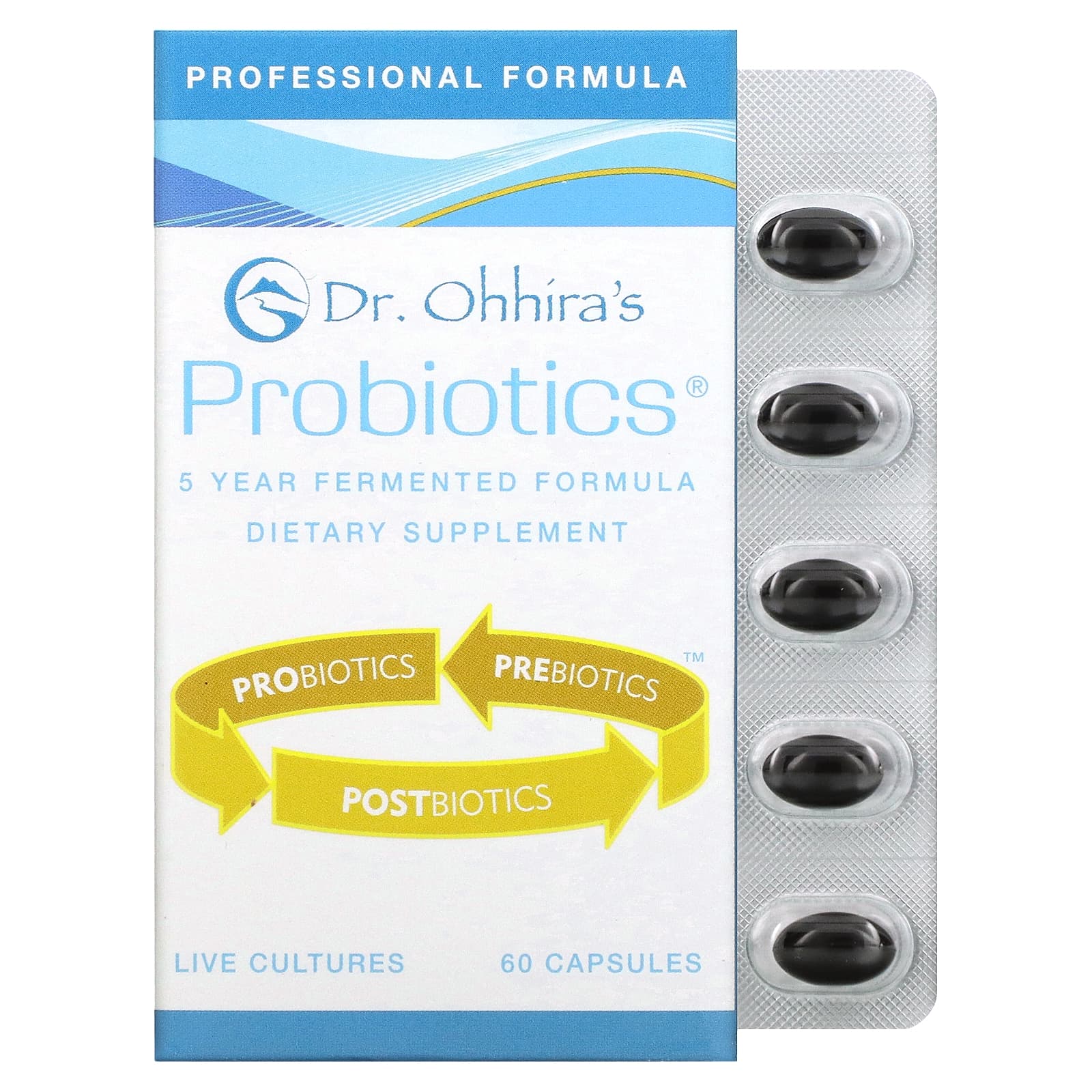 Dr Ohhira's, Probiotics, Professional Formula, 60 Capsules UPC 695927121213 | HiLife Vitamins