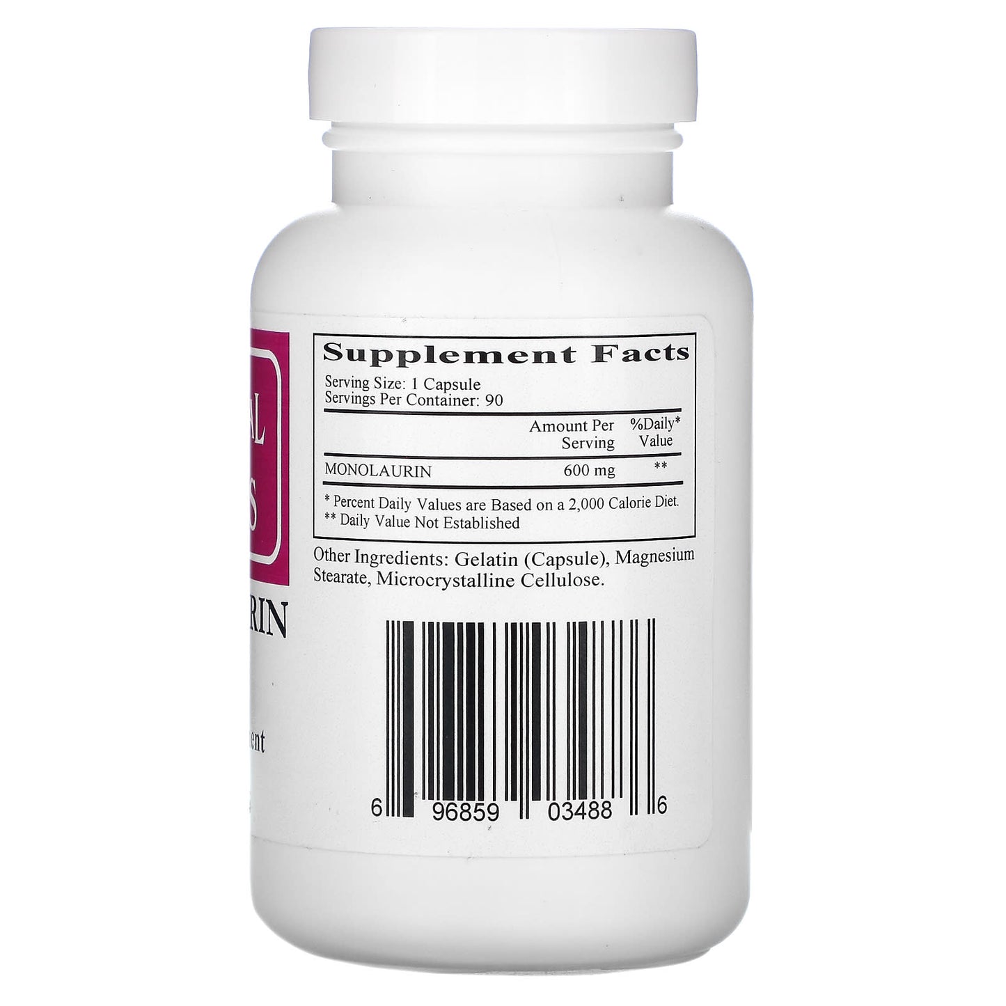 Ecological Formulas, Monolaurin 600mg, 90 Capsules UPC 696859034886 | HiLife Vitamins