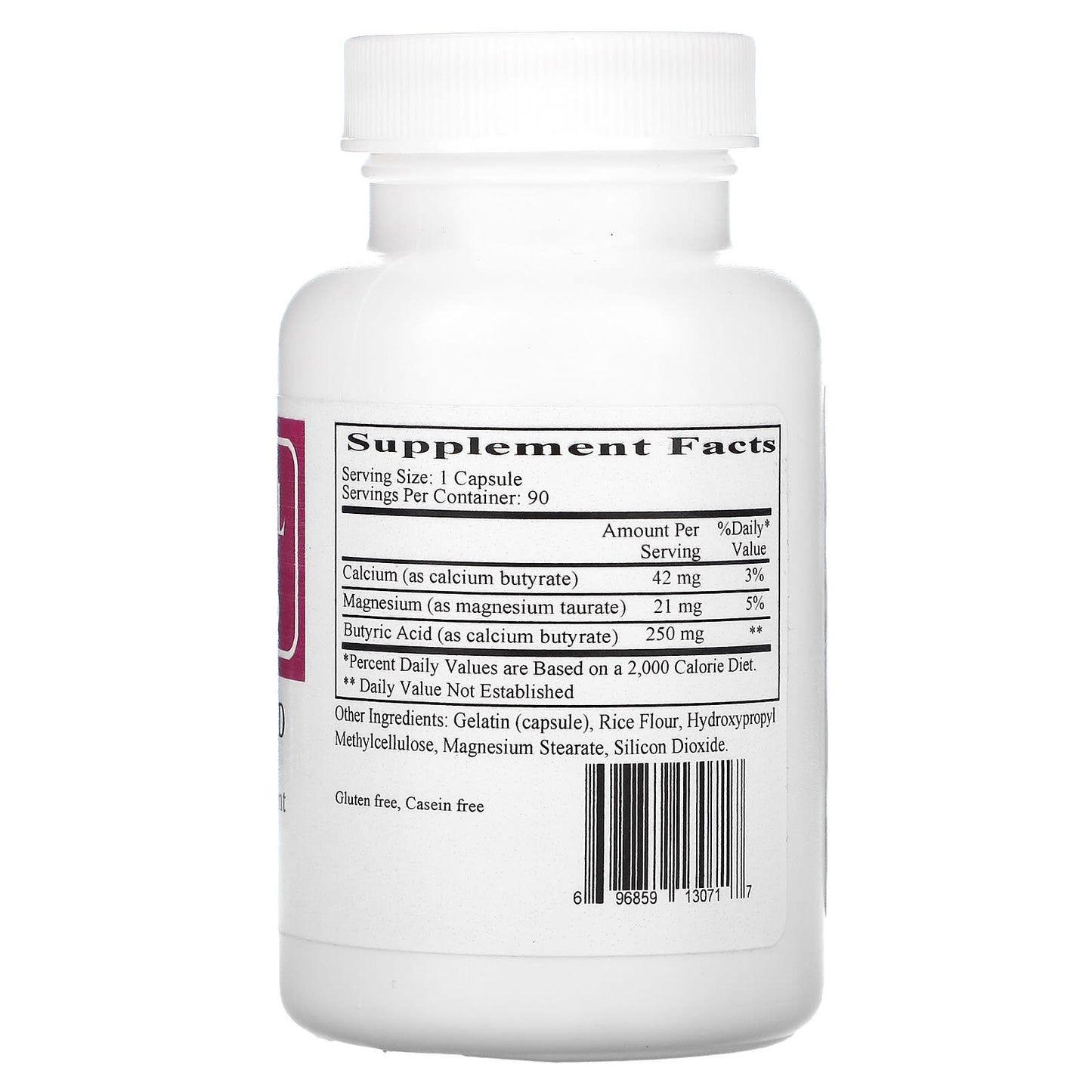Ecological Formulas, Butyric Acid, 90 Capsules UPC 696859130717 | HiLife Vitamins