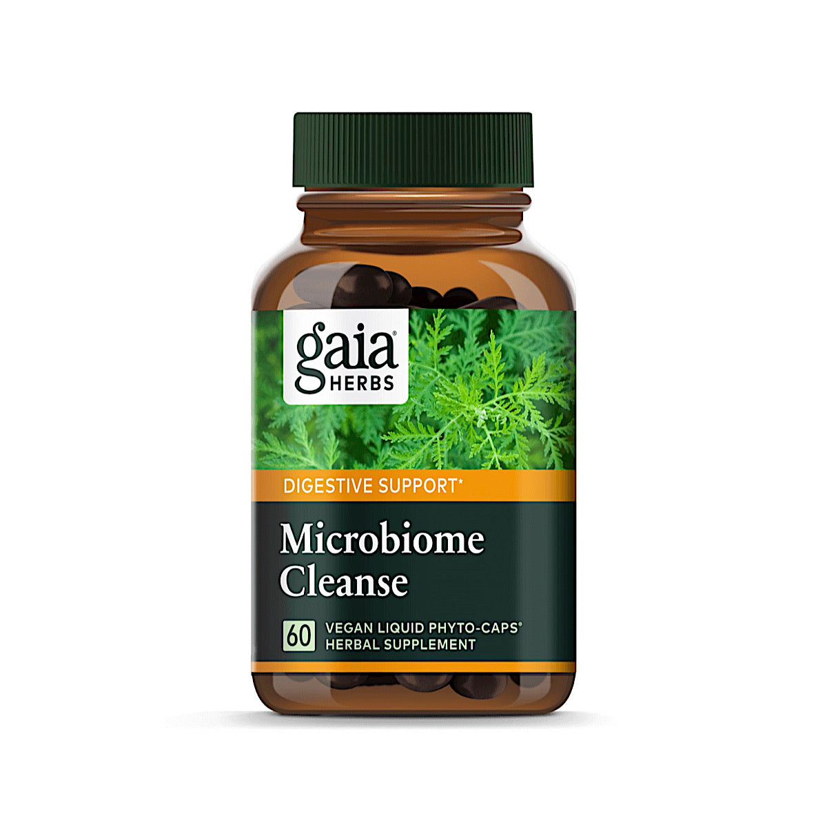 Gaia Herbs, Microbiome Cleanse, 60 Vegan Liquid Phyto Caps UPC 751063151221 | HiLife Vitamins