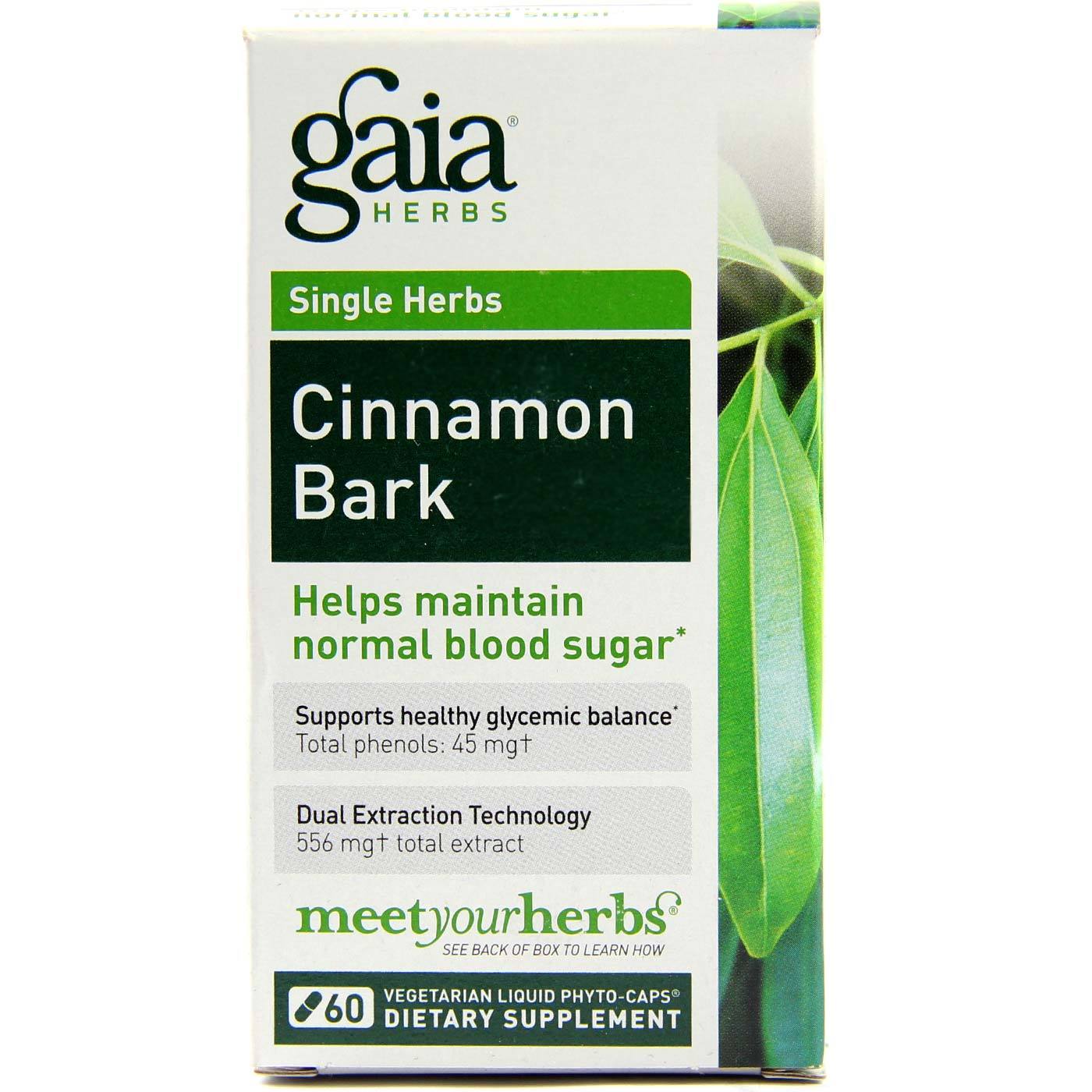 Gaia Herbs, Cinnamon Bark, 60 Capsules UPC 751063403207 | HiLife Vitamins
