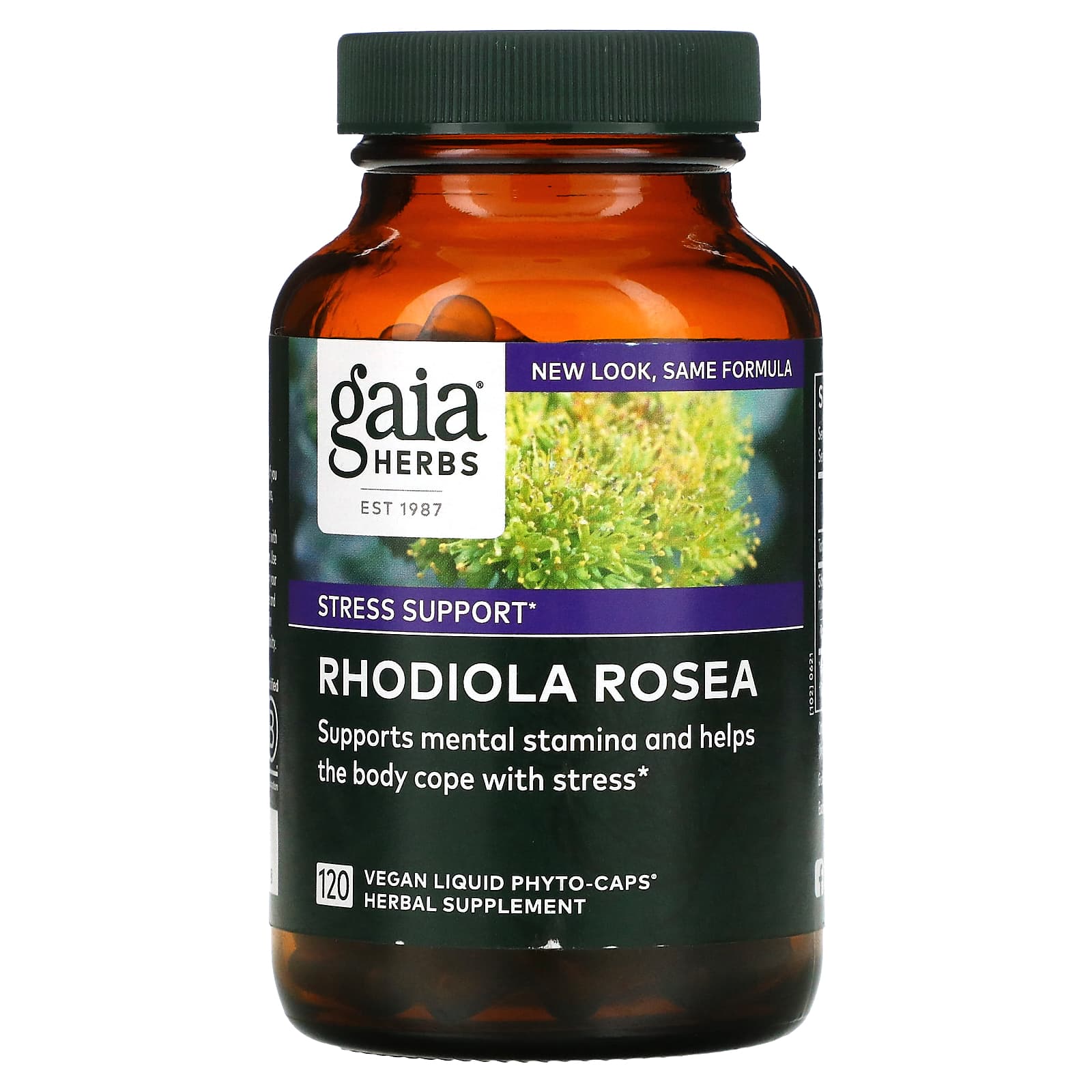 Gaia Herbs, Rhodiola Rosea, 120 Vegan Liquid Phyto-Caps UPC 751063146418 | HiLife Vitamins