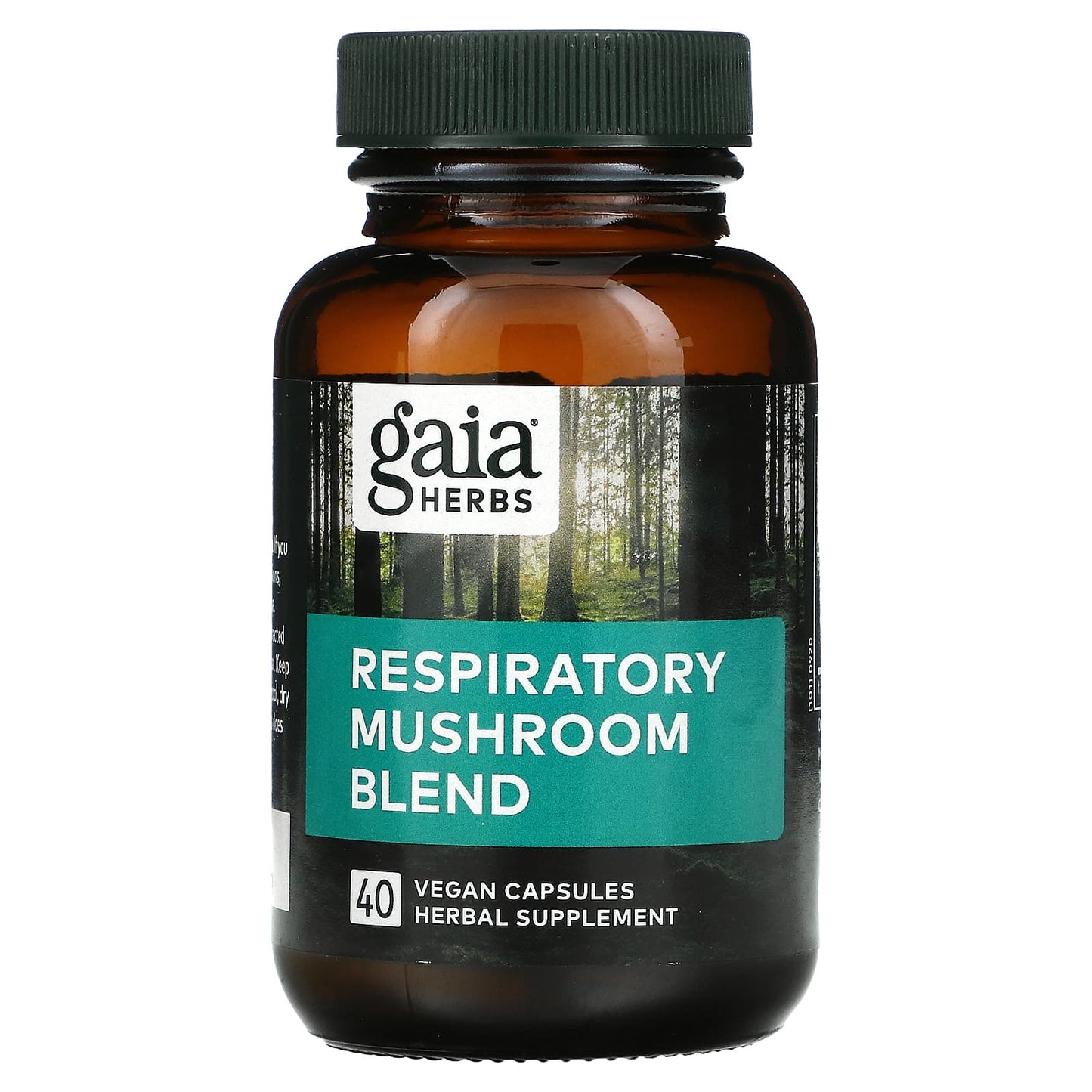 Gaia Herbs, Respiratory Mushroom Blend, 40 Vegan Capsules UPC 751063151719 | HiLife Vitamins