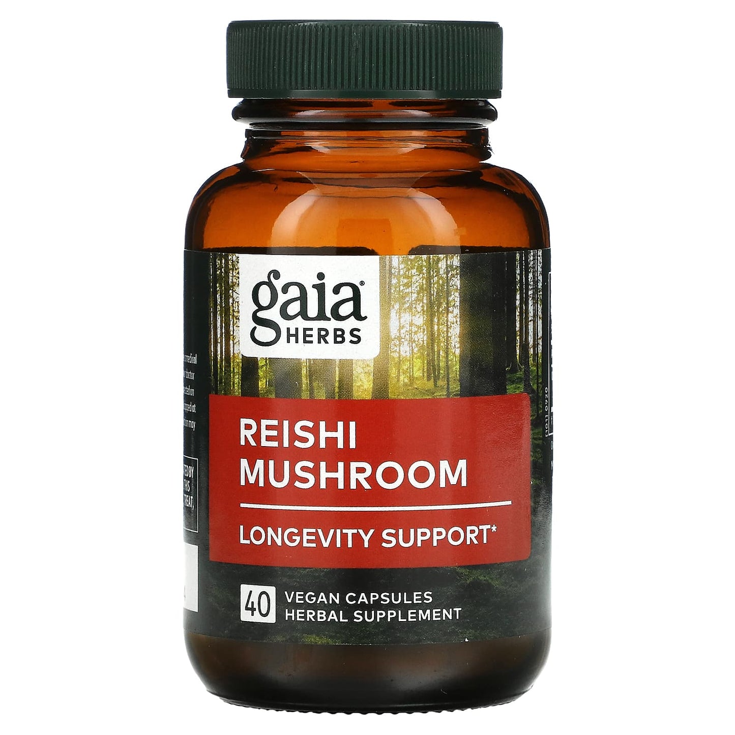 Gaia Herbs, Reishi Mushroom, 40 Vegan Capsules UPC 751063151764 | HiLife Vitamins