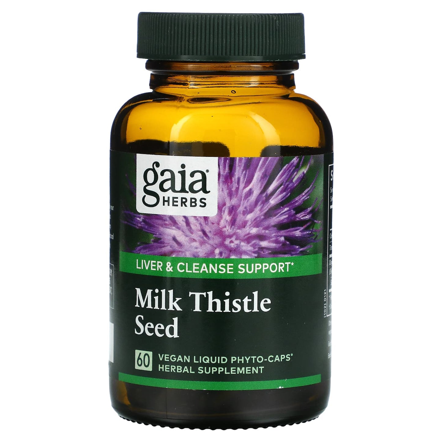 Gaia Herbs, Milk Thistle Seed, 60 Vegan Liquid Phyto-Caps UPC 751063399203 | HiLife Vitamins
