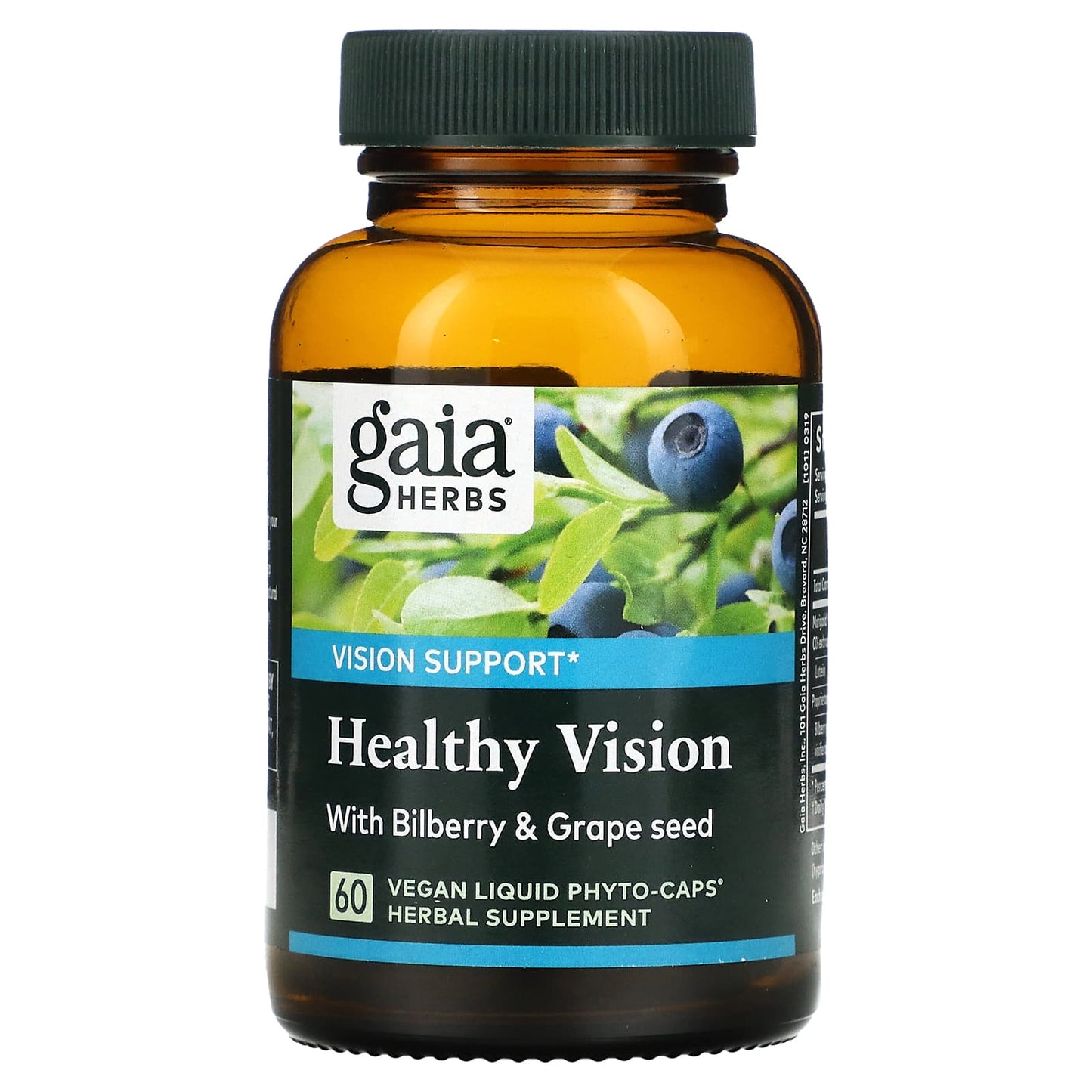 Gaia Herbs, Healthy Vision, 60 Vegan Liquid Phyto-Caps UPC 751063399708 | HiLife Vitamins