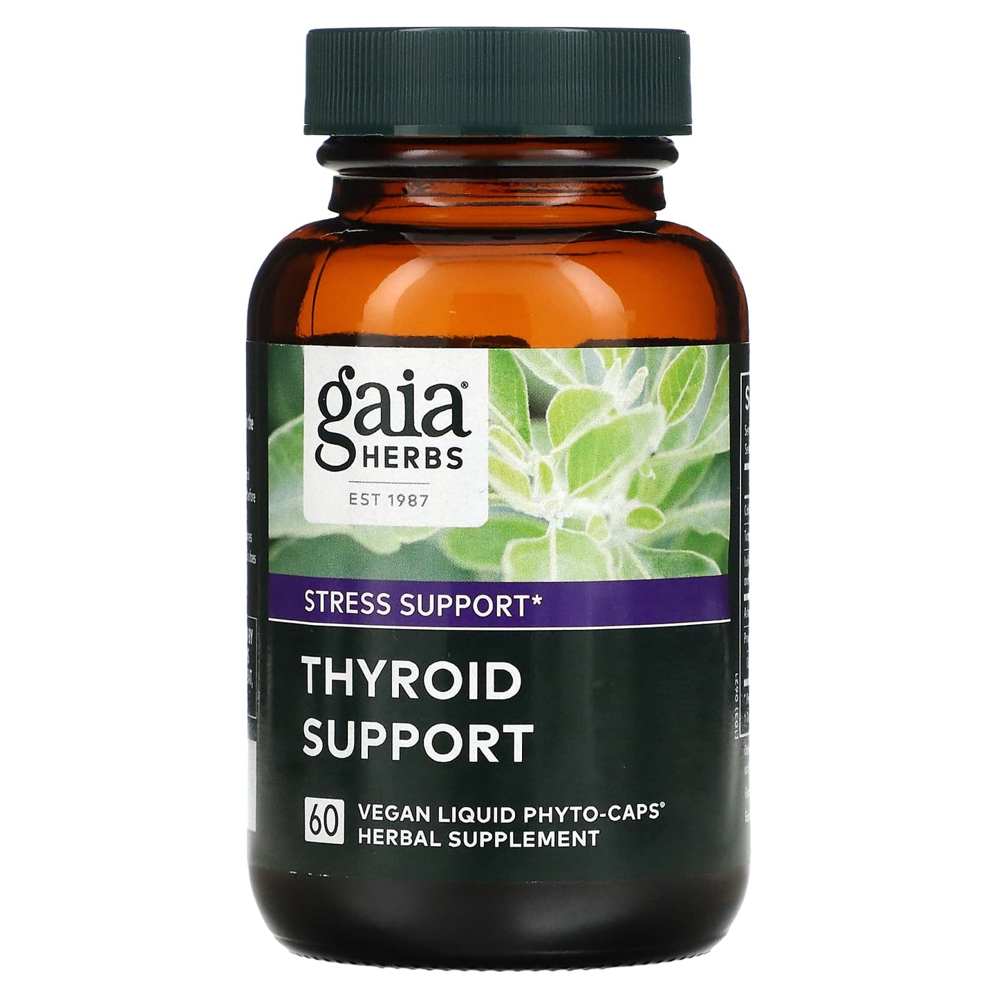 Gaia Herbs, Thyroid Support, 60 Capsules UPC 751063399906 | HiLife Vitamins