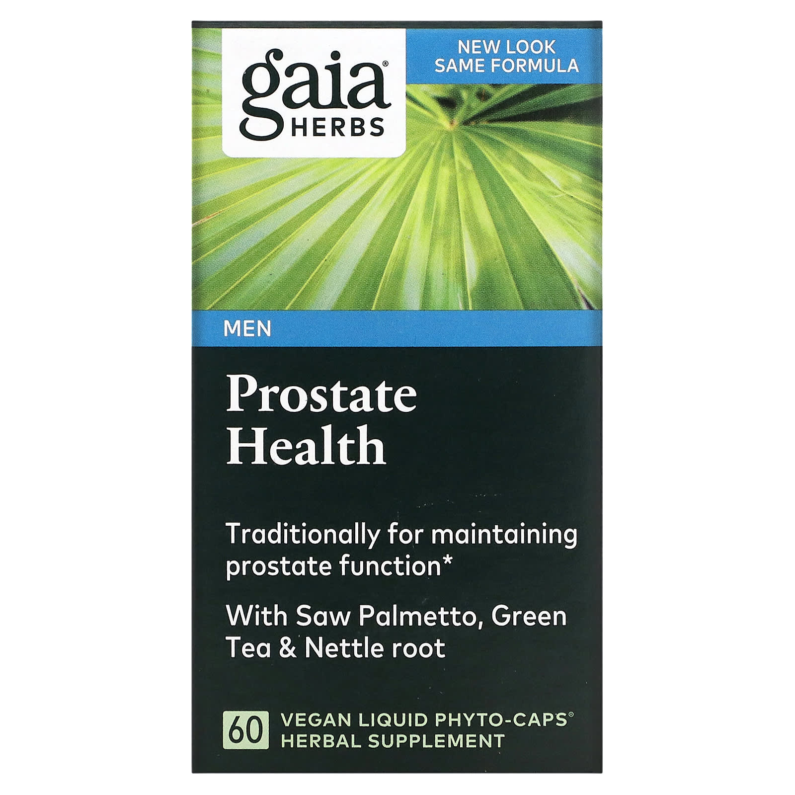 Gaia Herbs, Prostate Health, 60 Vegan Liquid Phyto-Caps UPC 751063402804 | HiLife Vitamins