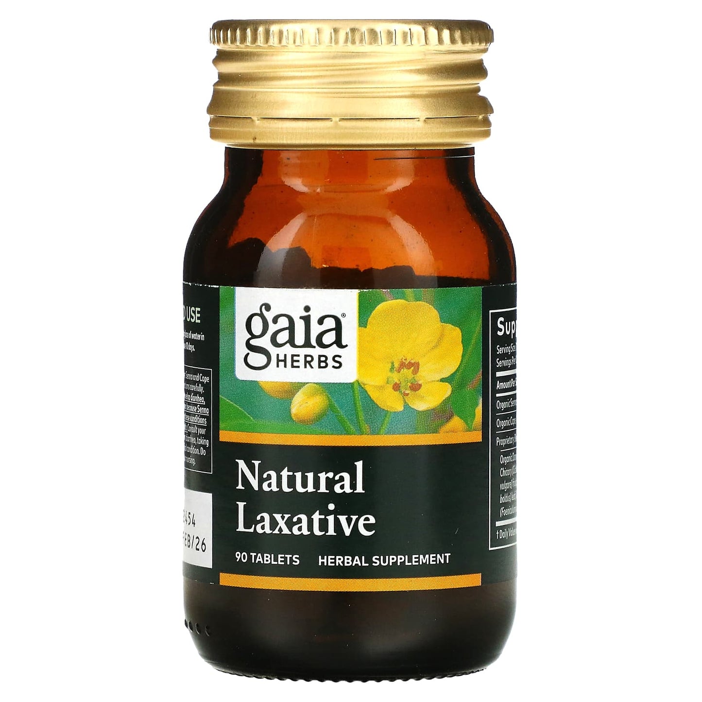 Gaia Herbs, Natural Laxative, 90 Tablets UPC 751063996211 | HiLife Vitamins