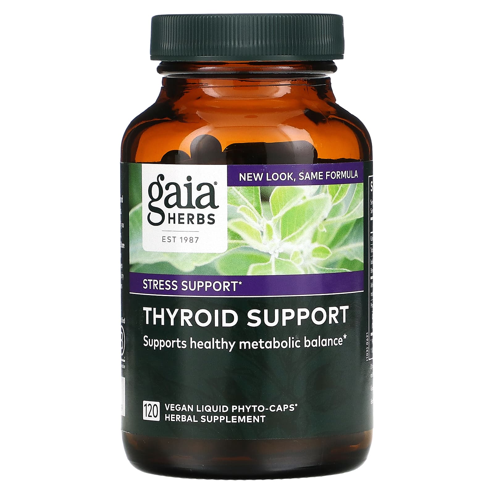 Gaia Herbs, Thyroid Support, 120 Capsules UPC 751063996679 | HiLife Vitamins