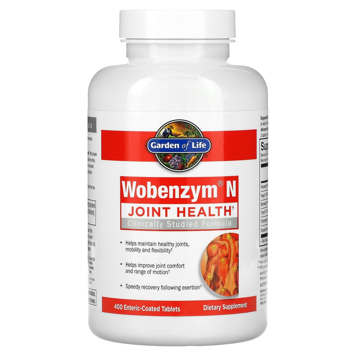 Garden of Life, Wobenzym N, 400 Tablets UPC 310539029343 | HiLife Vitamins