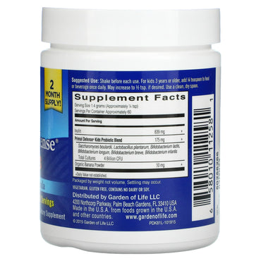Garden of Life, Primal Defense Kids Powder, 2.9 oz UPC 658010112581 | HiLife Vitamins