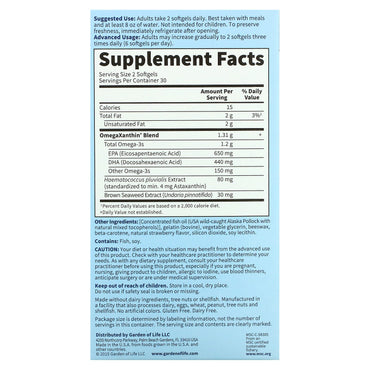 Garden of Life, Oceans 3 - Beyond Omega 3, 60 Softgels UPC 658010113854 | HiLife Vitamins