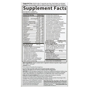 Garden of Life, Raw Probiotics Women, 90 Vegetarian Capsules UPC 658010115674 | HiLife Vitamins