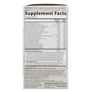 Garden of Life, Vitamin Code RAW Prenatal, 180 Vegetarian Capsules UPC 658010115902 | HiLife Vitamins