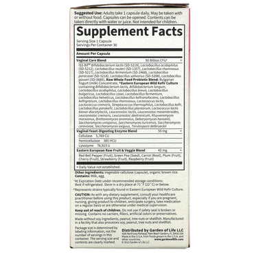 Garden of Life, RAW Probiotics Vaginal Care, 30 Vegetarian Capsules UPC 658010116633 | HiLife Vitamins
