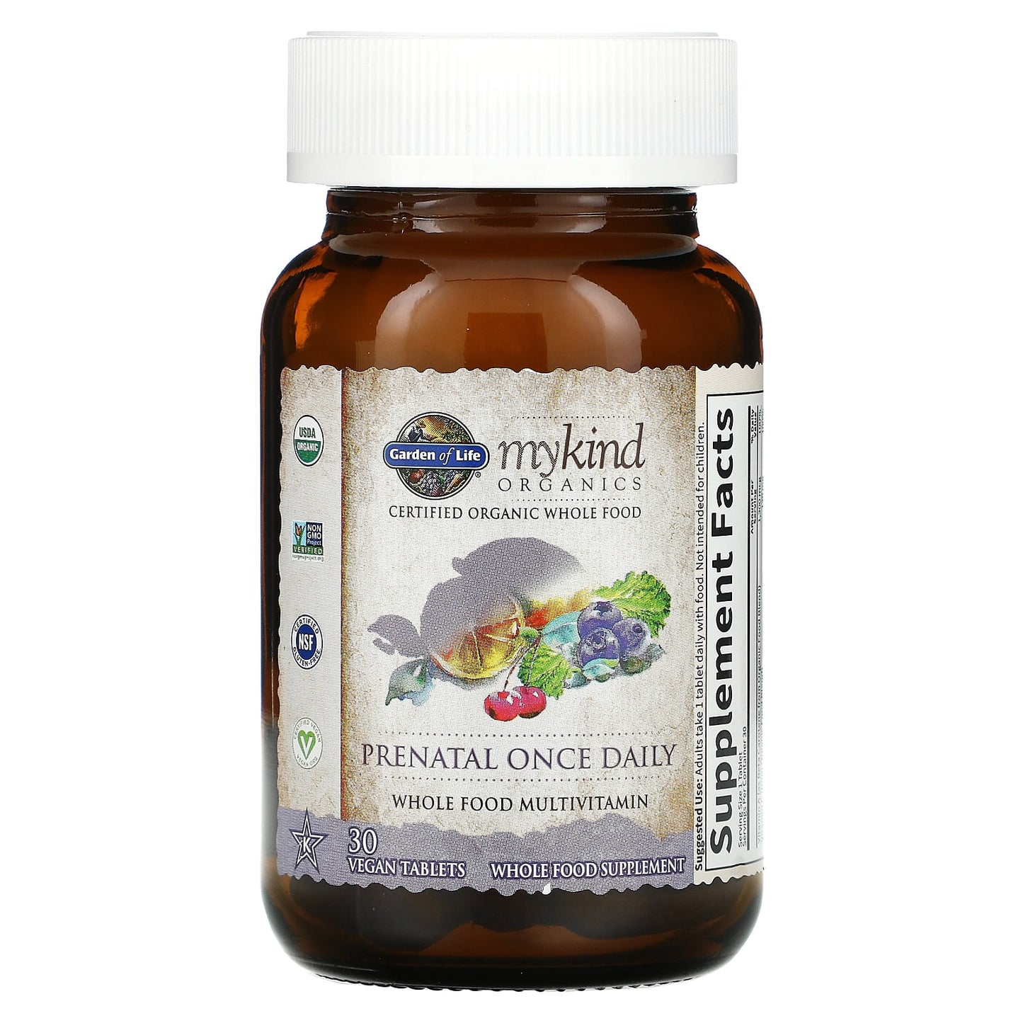 Garden of Life, mykind Org. Prenatal Once Daily, 30 Tablets UPC 658010118569 | HiLife Vitamins