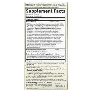 Garden of Life, Raw Probiotics Ultimate Care Shelf, 30 Vegetarian Capsules UPC 658010123334 | HiLife Vitamins