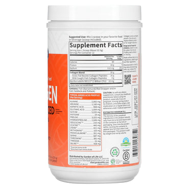 Garden of Life, Wild Caught & Grass Fed Collagen Multi-Sourced, 9.52 oz UPC 658010130752 | HiLife Vitamins