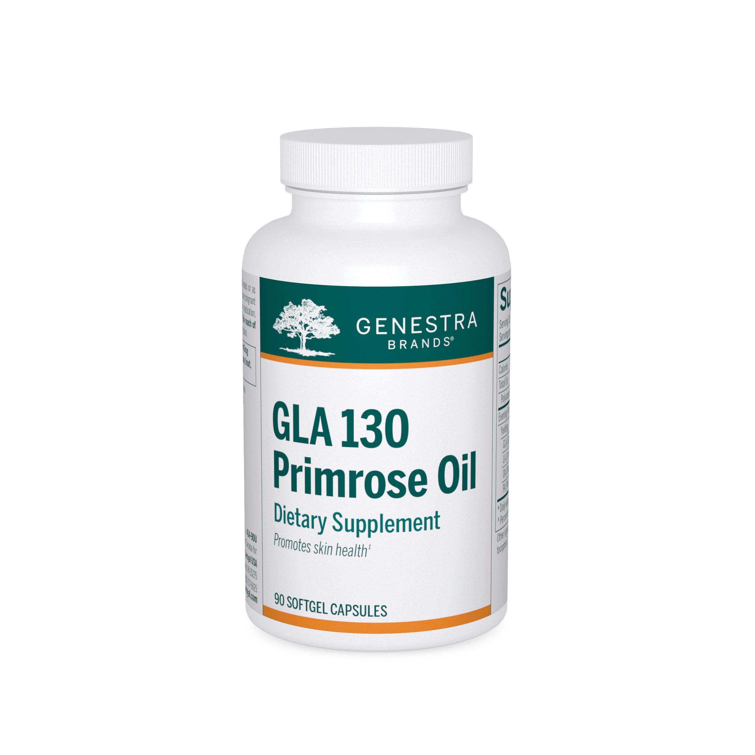 Genestra, GLA 130 Primrose Oil, 90 Vegetarian Capsules UPC 883196100903 | HiLife Vitamins