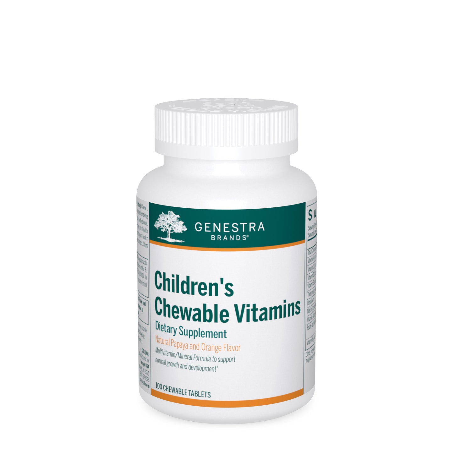 Genestra, Children's Chewable Vitamins, 100 Tablets UPC 883196104703 | HiLife Vitamins
