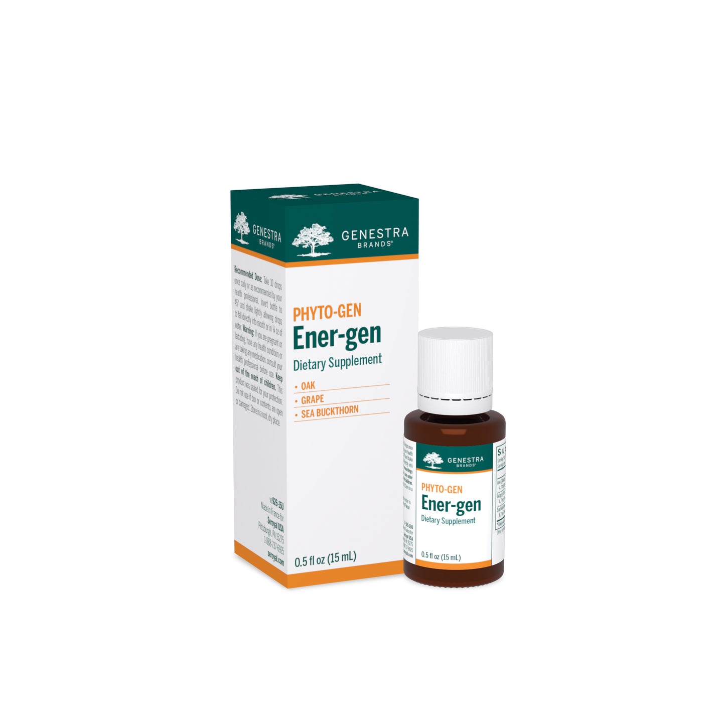 Genestra, Ener-gen, 0.5 fl oz UPC 883196116218 | HiLife Vitamins