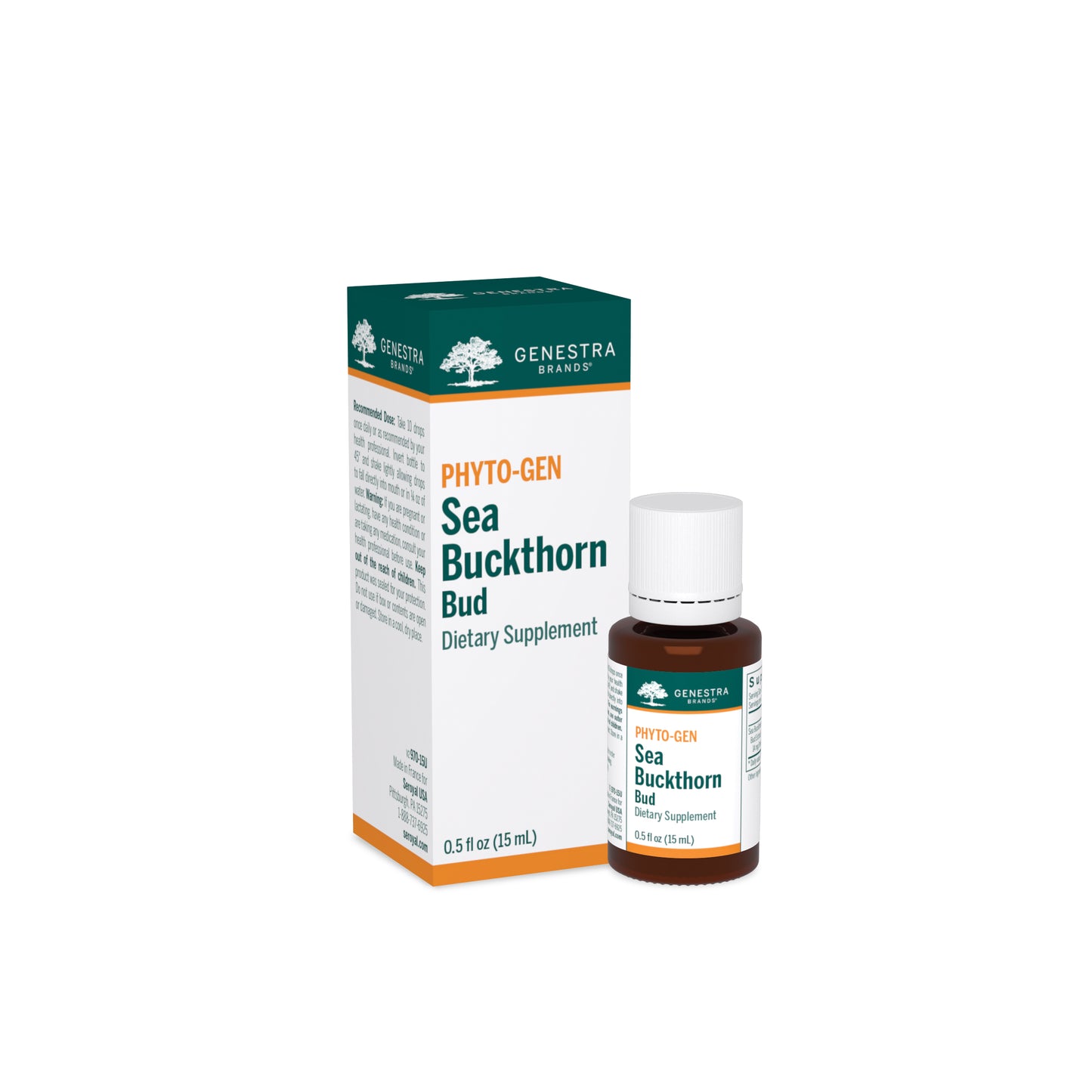 Genestra, Sea Buckthorn Bud, 0.5 fl oz UPC 883196119417 | HiLife Vitamins
