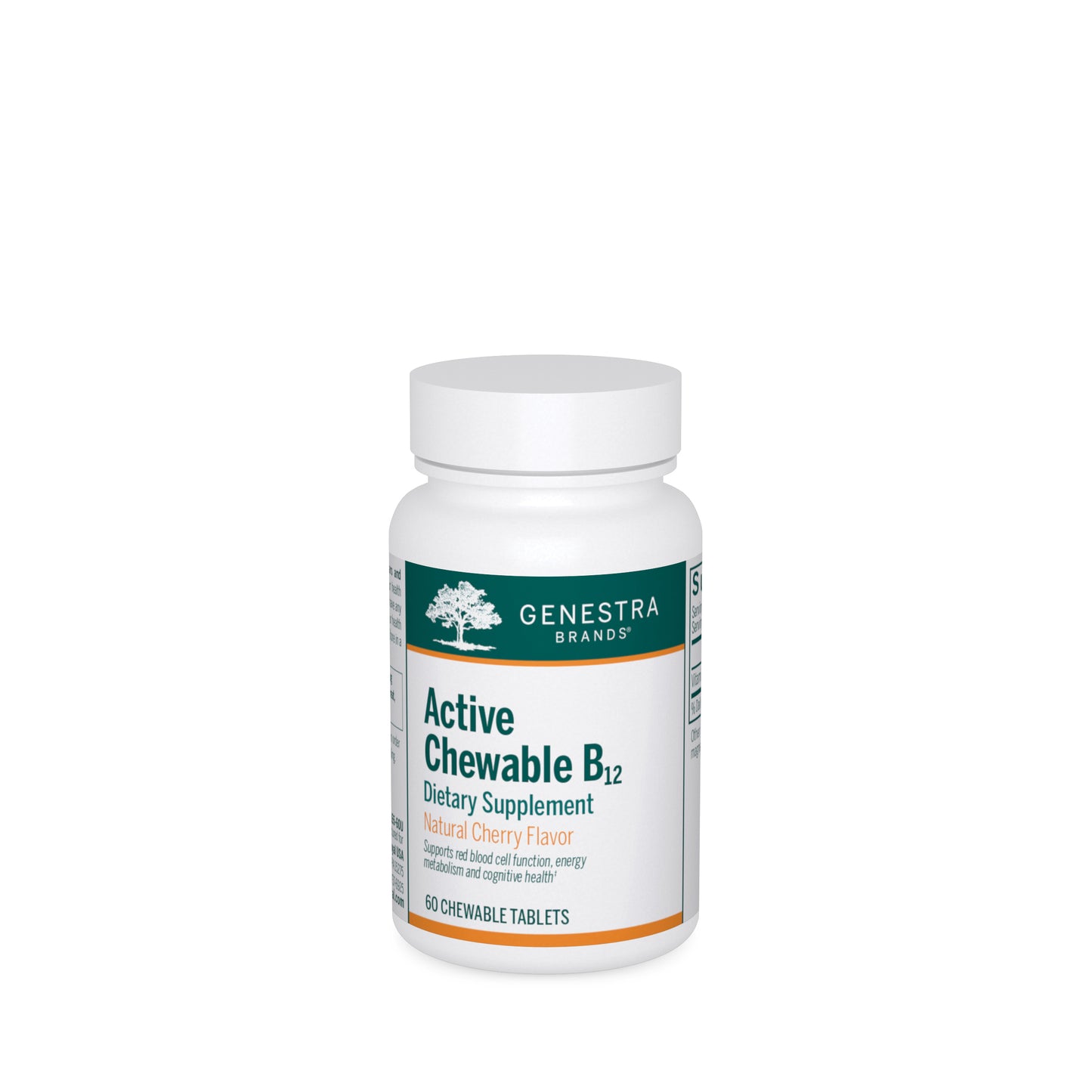 Genestra, ACTIVE Chewable B12, 60 Tablets UPC 883196131105 | HiLife Vitamins