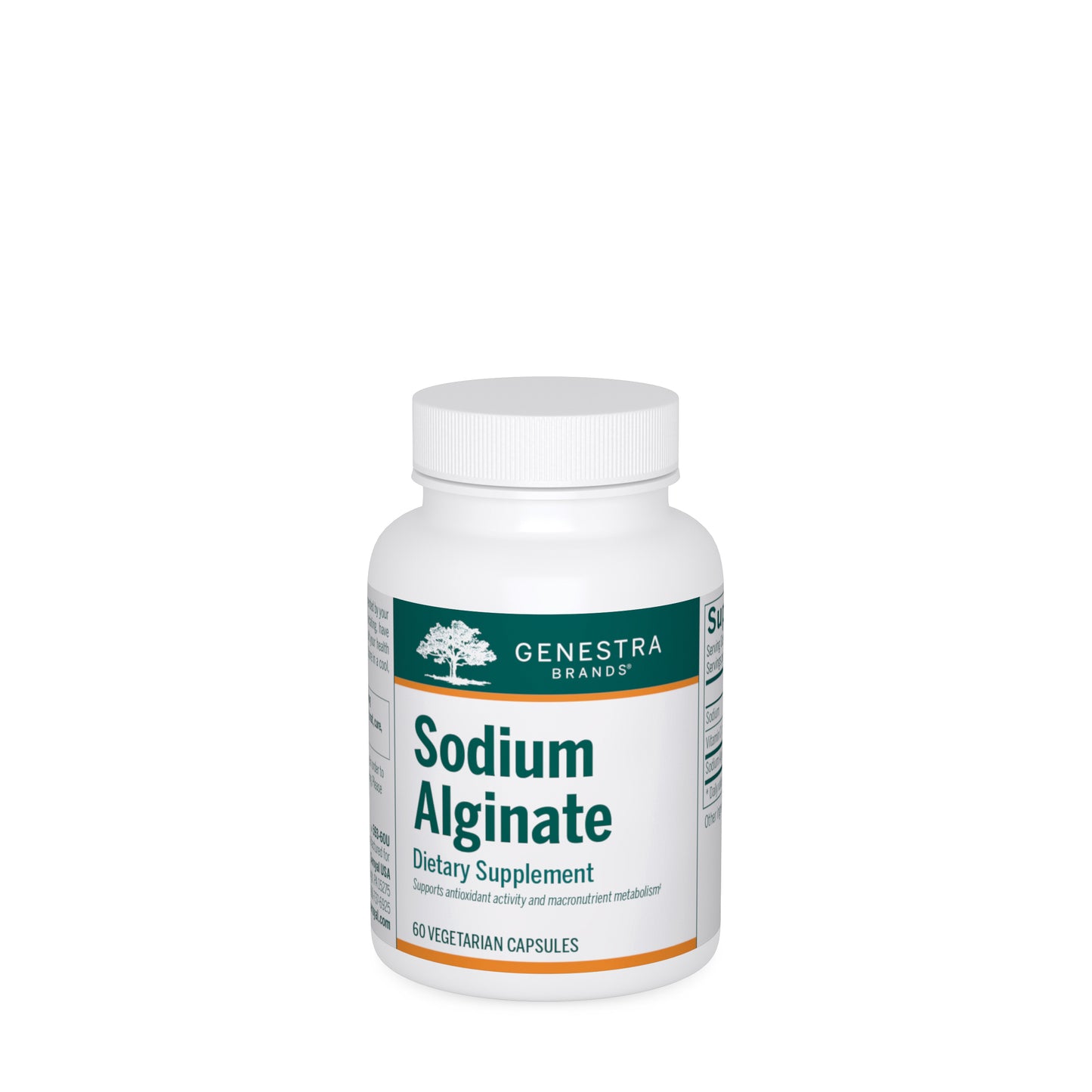 Genestra, Sodium Alginate, 60 Vegetarian Capsules UPC 883196131808 | HiLife Vitamins