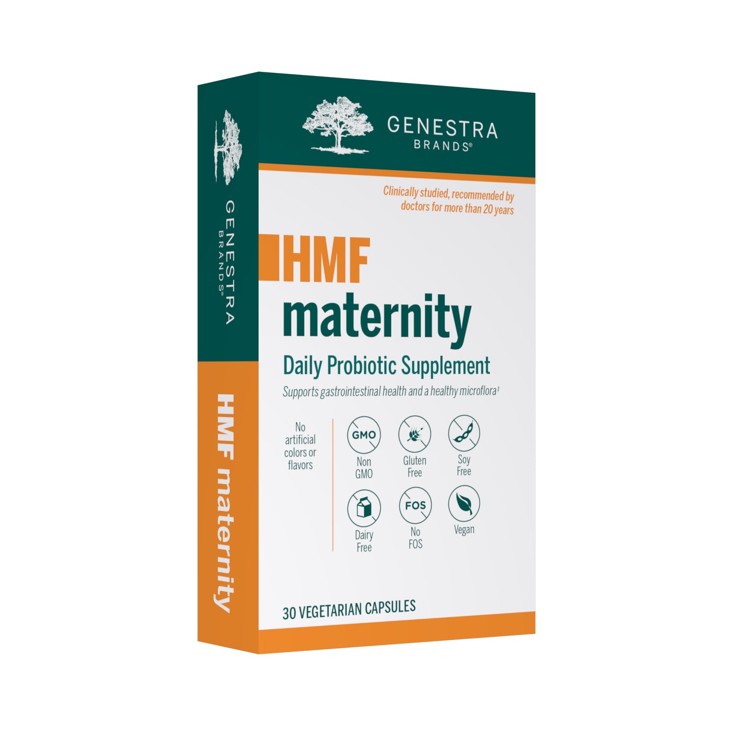Genestra, HMF Maternity, 30 Vegetarian Capsules UPC 883196134700 | HiLife Vitamins