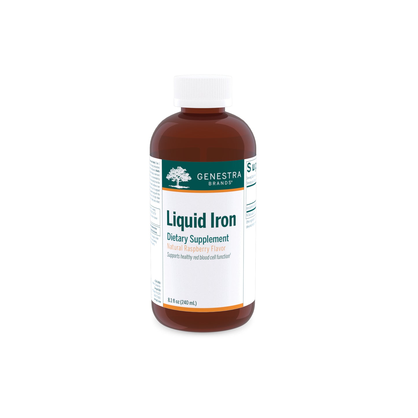 Genestra, Liquid Iron - 240, 8.1 fl oz UPC 883196139200 | HiLife Vitamins